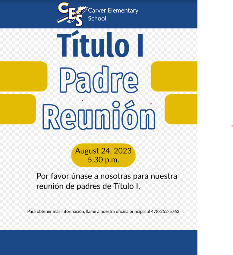  Title I Parent Meeting (Spanish)
